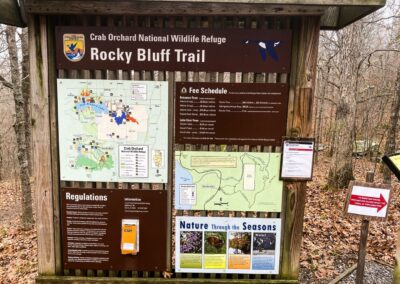 Rocky Bluff Trailhead Sign