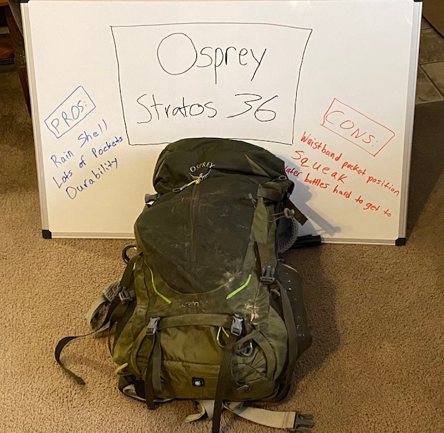 Osprey hiking backpack